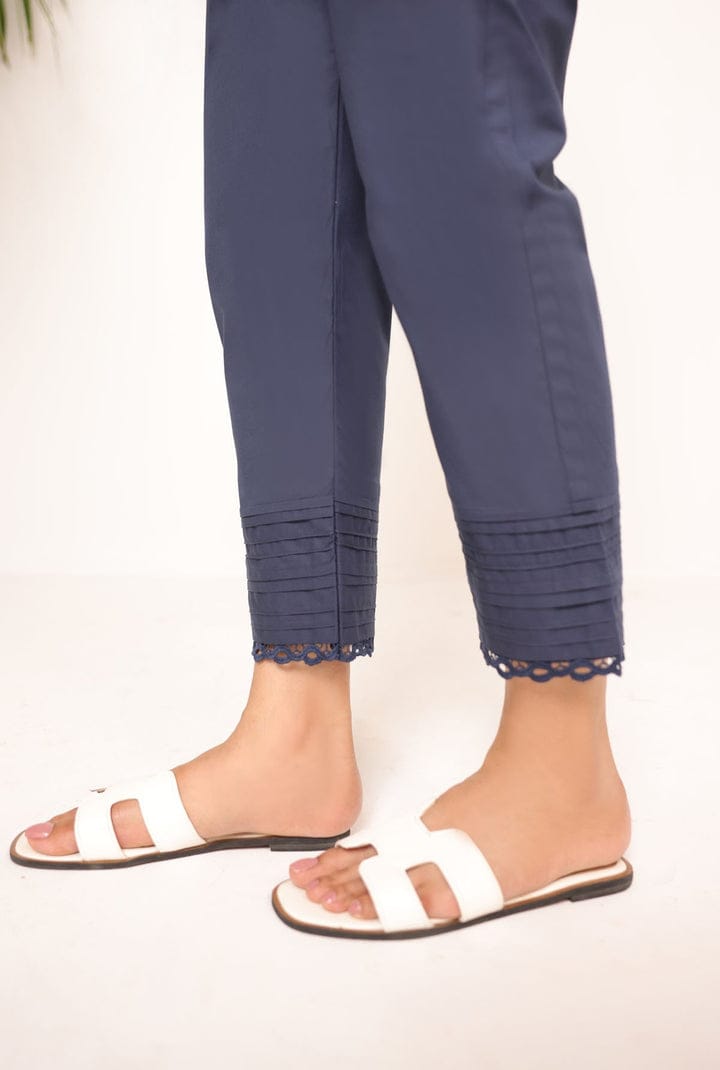 Alkaram  Navy Blue  Straight pant