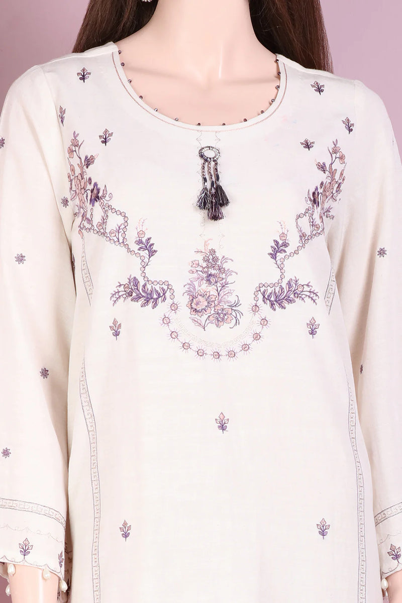 SAYA STITCHED CROSS HATCH EMBROIDERED  2 PIECE
