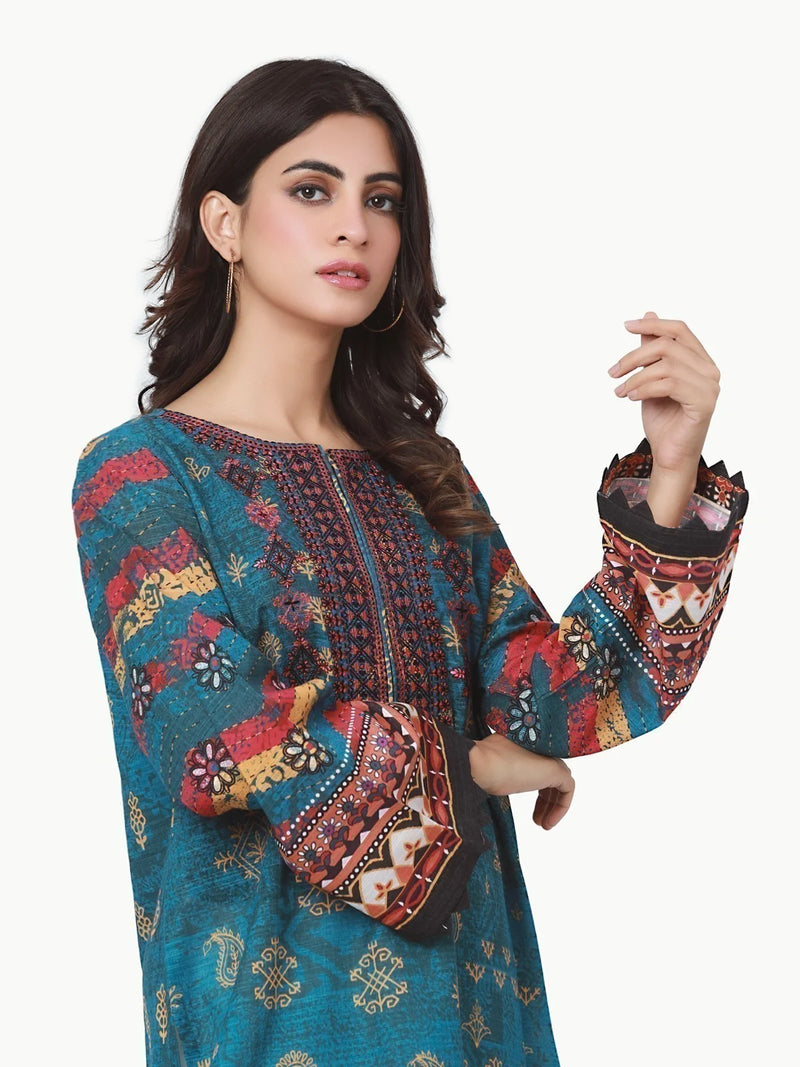 Embroidered Khaddar only Shirt