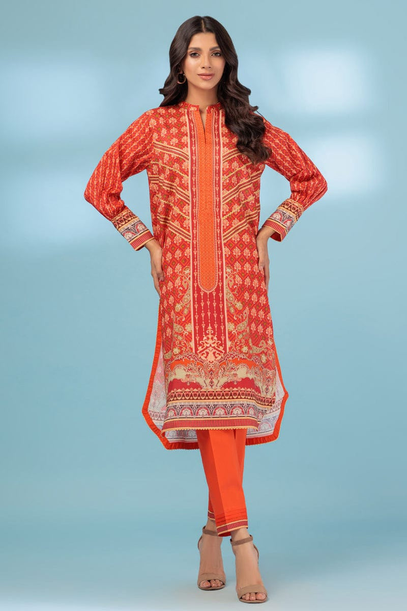 Orange-Lawn -2 piece