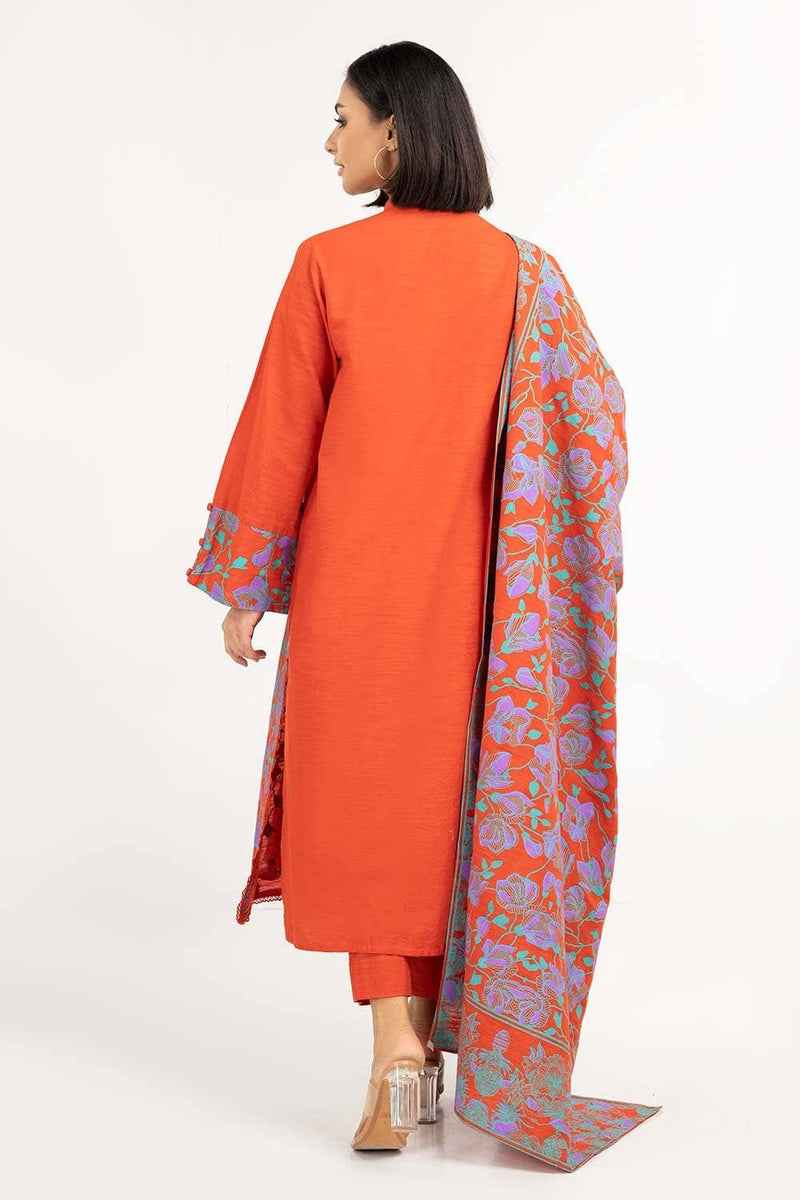 Gul Ahmed   Dyed Khaddar Suit