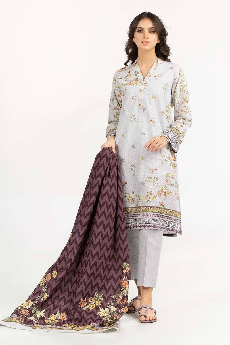 Gul Ahmed   Digital  Khaddar Suit