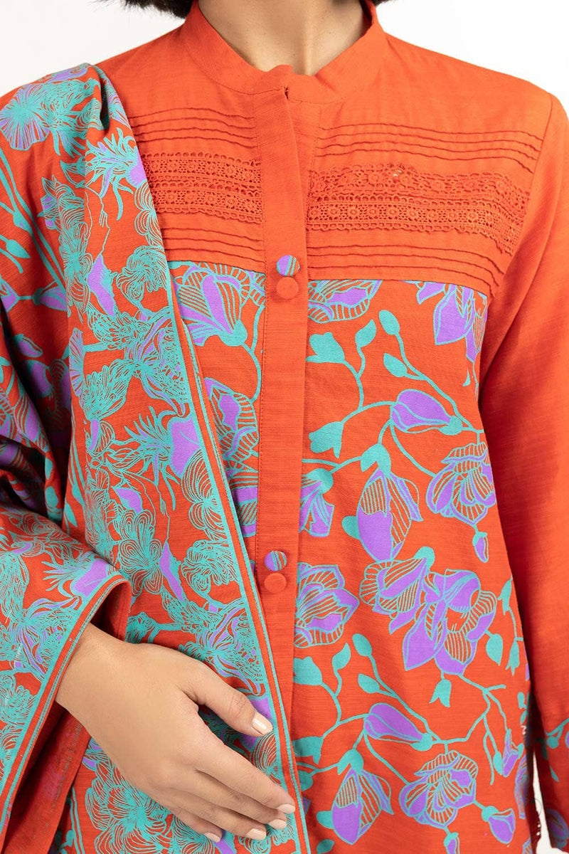 Gul Ahmed   Dyed Khaddar Suit