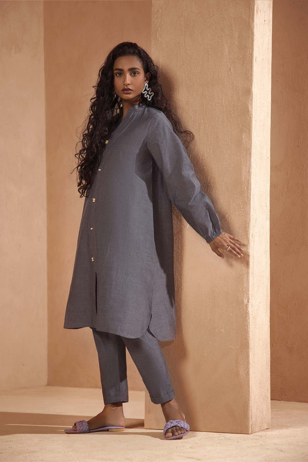 Alkaram Pret  Winter dress in grey colour