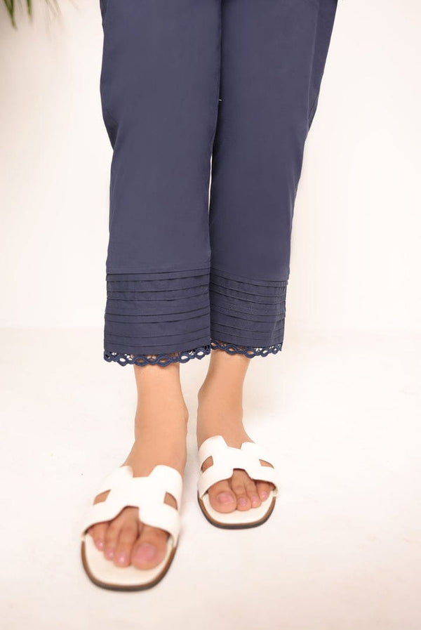 Alkaram  Navy Blue  Straight pant