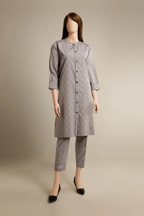 Cotton Jacquard Stitched 2 Piece (Shirt/Trouser)