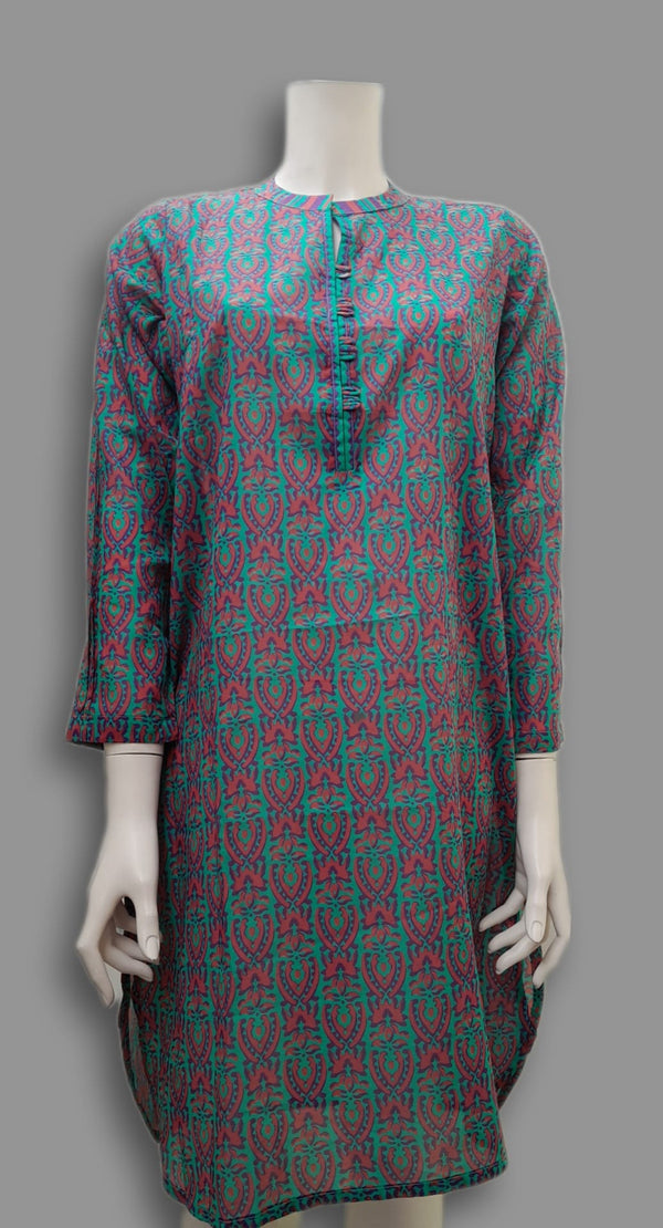 Alkaram  cotton single  shirt multi colour