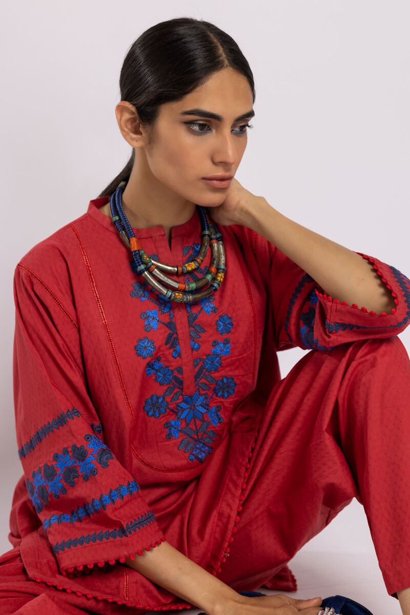 Khaadi  shirt embroidered