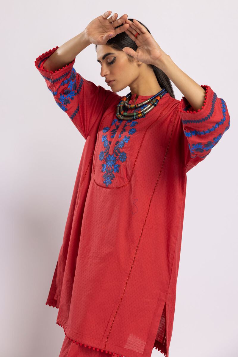 Khaadi  shirt embroidered