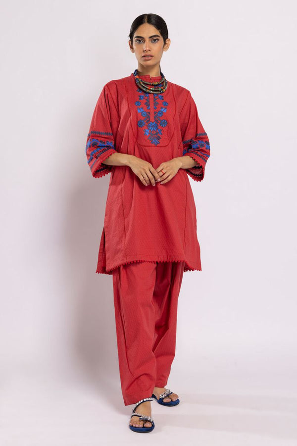 Khaadi  shirt embroidered