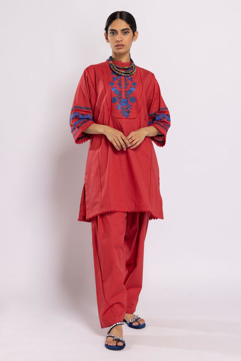 Khaadi  shirt embroidered