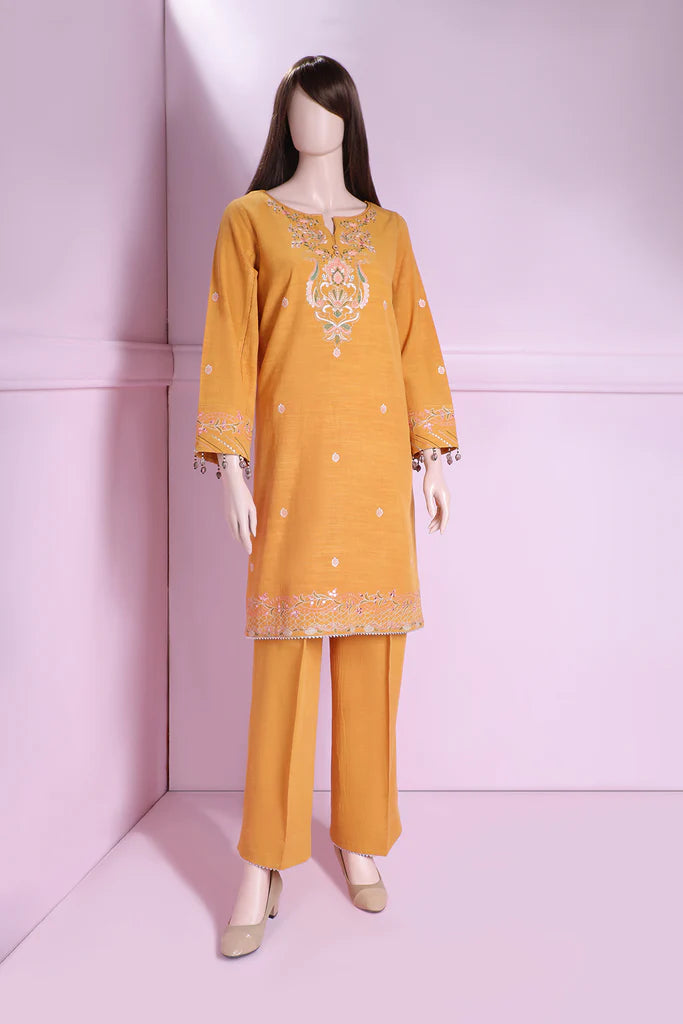 SAYA BY GHAZAL STITCHED CROSS HATCH EMBROIDERED 2 PIECE