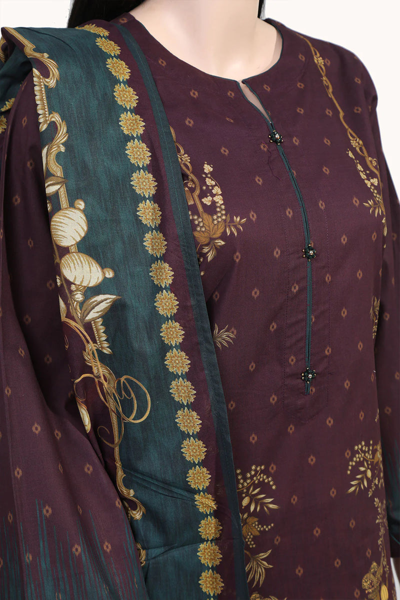 Printed Lawn Stitched 3 Piece